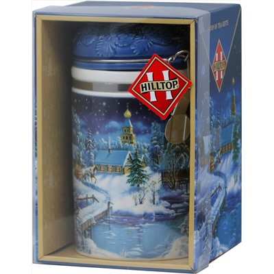 HILLTOP. Новый год. Керамика. Чайница «Зимняя сказка» 80 гр. чайница керам.