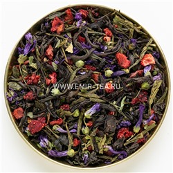 Смесь зеленого и черного чая Клубника в шампанском (код 0370)