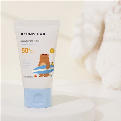 ROUND LAB Детский солнцезащитный крем / Baby Mild Sunscreen SPF50+ PA++++, 60 мл