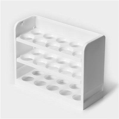 Контейнер для яиц IDEA, 30 ячеек, 25×10×19.5 см, полистирол, белый