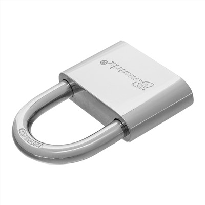 Замок навесной, хромированное покрытие 70 мм Matrix