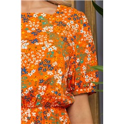 Платье Мирэль (оранжевое) П13204-35М