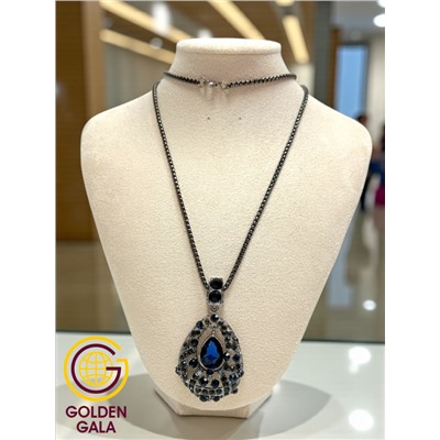 Кулон на толстой цепочке "Женская грация" Арт КШ2130/23