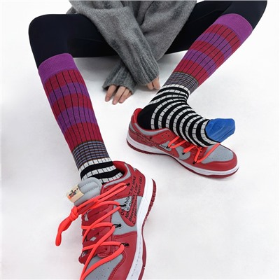 Retro fashionable demi-season cotton socks for men and women, internet celebrity