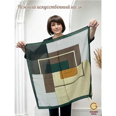 Платок на шею с украшением шелковый Арт 2530/12