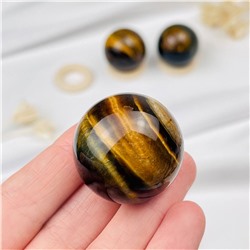 Радуга Самоцветов Шар из Тигрового и Соколиного глаза на подставке