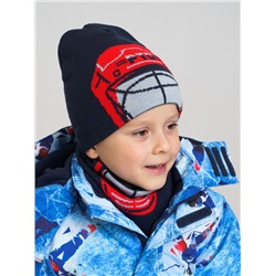 Комплект для мальчика: шапка, снуд