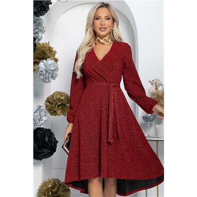 Платье праздничное Загадай желание (красное) П14468-49М