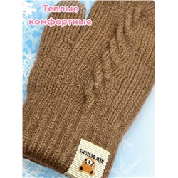 Варежки теплые для девочек Арт 2023/7 модель 5