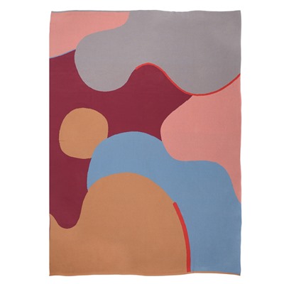 Плед из хлопка с авторским принтом из коллекции Freak Fruit, 130х180 см