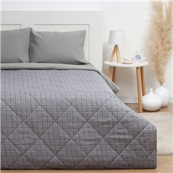 Покрывало LoveLife евро макси Gray cage 240*210±5см, новосатин, 100%п/э