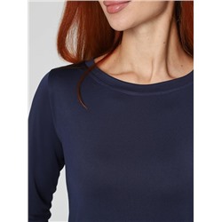 Женский лонгслив Энкар / темно-синий