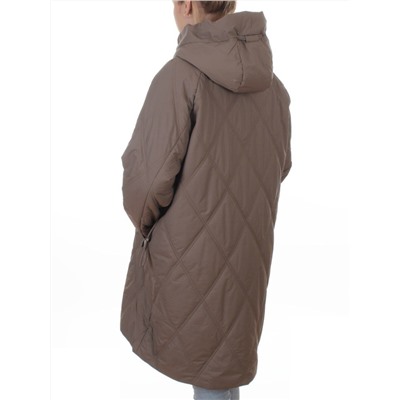 8010 LT. BROWN Куртка демисезонная женская (100 гр. холлофайбер)