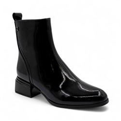 Ботинки из натуральной кожи Р-116-8 черные п/п