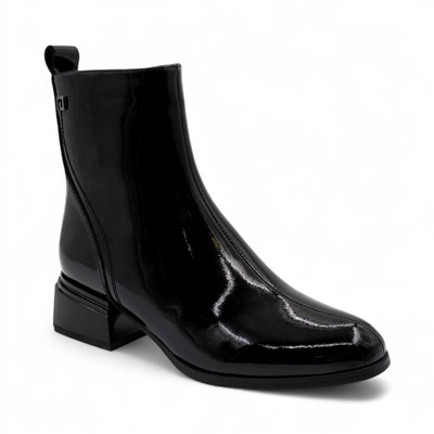 Ботинки из натуральной кожи Р-116-8 черные п/п