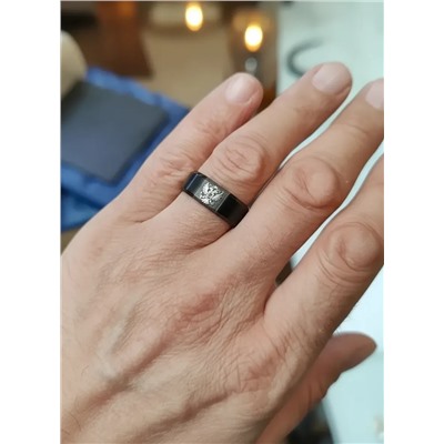 Кольцо из нержавеющей стали с гравировкой герба России