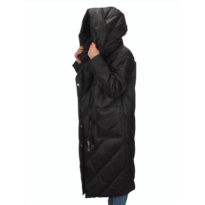 21-381 BLACK Пальто зимнее женское (200 гр. тинсулейт)