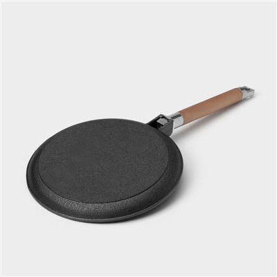 Сковорода блинная Wild Kitchen, d=24 см, лопатка и губка в комплекте, чугун