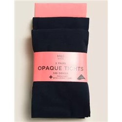 2pk of 100 Denier Tights