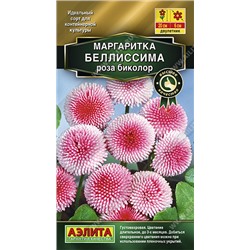 1423 Маргаритка Беллиссима роза биколор 7шт