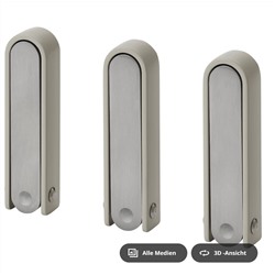 KLYKET Haken, klappbar, Aluminium/beige