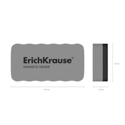 Стиратель для досок магнитный ErichKrause, 107×57 мм
