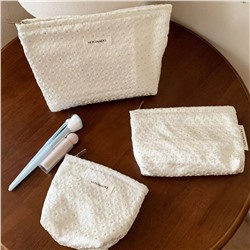 Cute capacious cosmetic bag, handheld storage bag to go out, pencil case, wallet, purse, small clutch bag