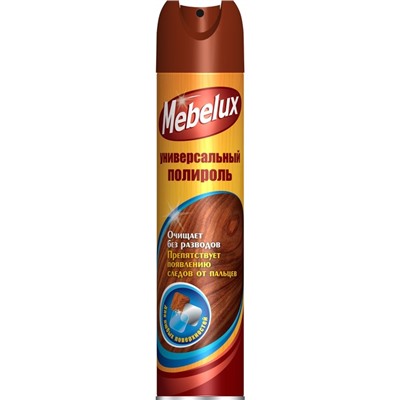 Полироль для мебели Mebelux, для любых поверхностей, 300 мл