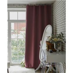 Штора портьерная «Этель» 145×265 см, блэкаут, цвет фиолетовый, пл. 210 г/м², 100% п/э
