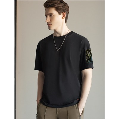 Свободная футболка  с авторским принтом