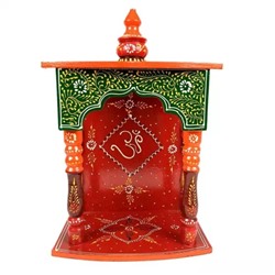 Домашний храм для Пуджи, Wooden Wall Mounted Home Temple (14 Inch), произв. Apka Mart