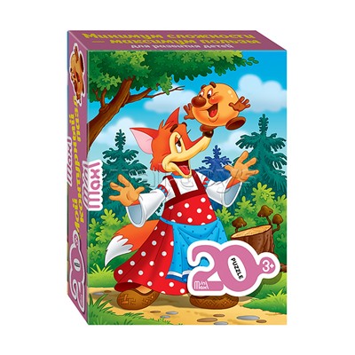 Пазлы 20 "Колобок" (Mini-maxi)