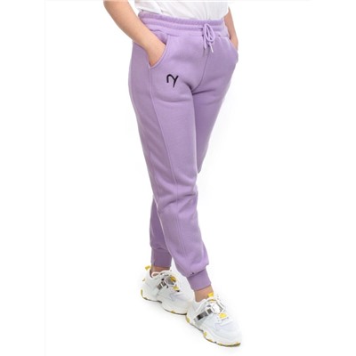 03 LILAC Брюки спортивные женские на флисе (100% хлопок) 7986