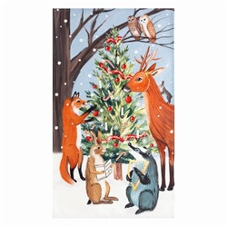 Новогоднее полотенце "Этель" New year forest 40х73см, 100% хл, саржа 190 гр/м2
