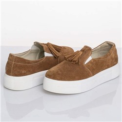 Женские кожаные слипоны Shik Shoes Shik 9130 Беж замша: Под заказ