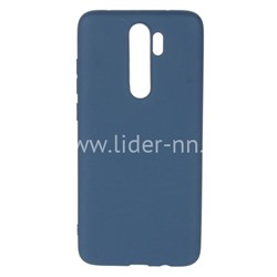 Задняя панель для Xiaomi  Redmi Note 8 Pro Силикон матовый (синяя)