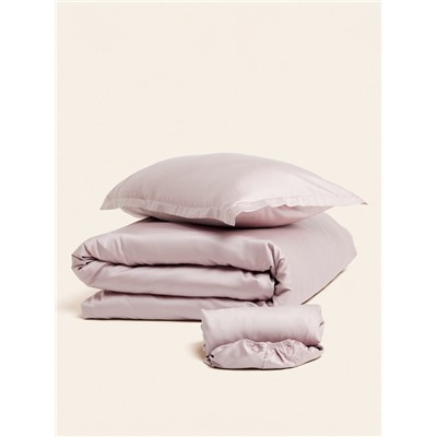 Простыня евро SL Home Tencel, 235×260 см, пудра, тенсель