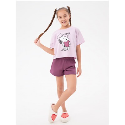 Пижама "Снупи" детская девочка с шортами