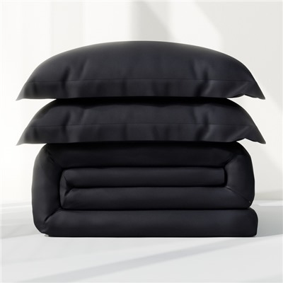 Постельное бельё Этель 1,5 сп "Jet black" 143х215, 150х215, 50х70+3-2 шт, мако-сатин, 114г/м2