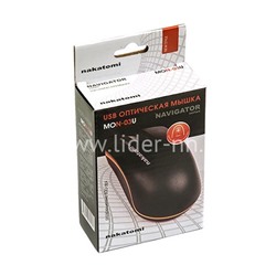 Мышь проводная NAKATOMI Navigator Optical MON-03U 3 кнопки (черная)