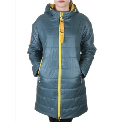 B19102 GRAY/GREEN Пальто демисезонное женское Aikesdfrs