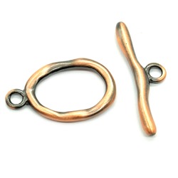 Замок тогл 25*30мм цв.медь