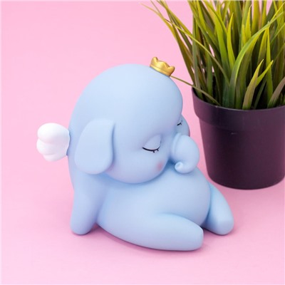 Копилка "King elephant", blue (14 см), пластик