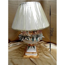 30-045 Настольная лампа с цветами 70см(х1) Фарфор