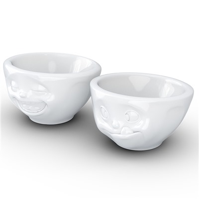 Набор чаш Laughing & Tasty, 100 мл, белый, 2 шт.