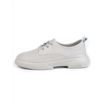 03-PDXL140-3 GRAY Кроссовки женские (натуральная кожа)