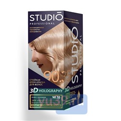 Крем-краска Studio Professional для волос цвет: 90.35 Кофе с молоком, 50/50/15 мл.