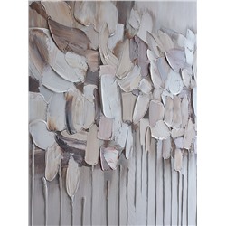 Панно декоративное Fleur, 70х120 см, бежевое