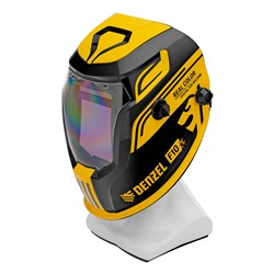 Щиток защитный лицевой (маска сварщика) F10, см. окно 100х96, Real Color, DIN 4-8/9-13 Denzel