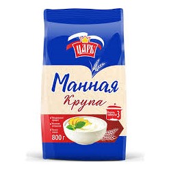 ЦАРЬ Крупа манная из тв.сортов 800гр